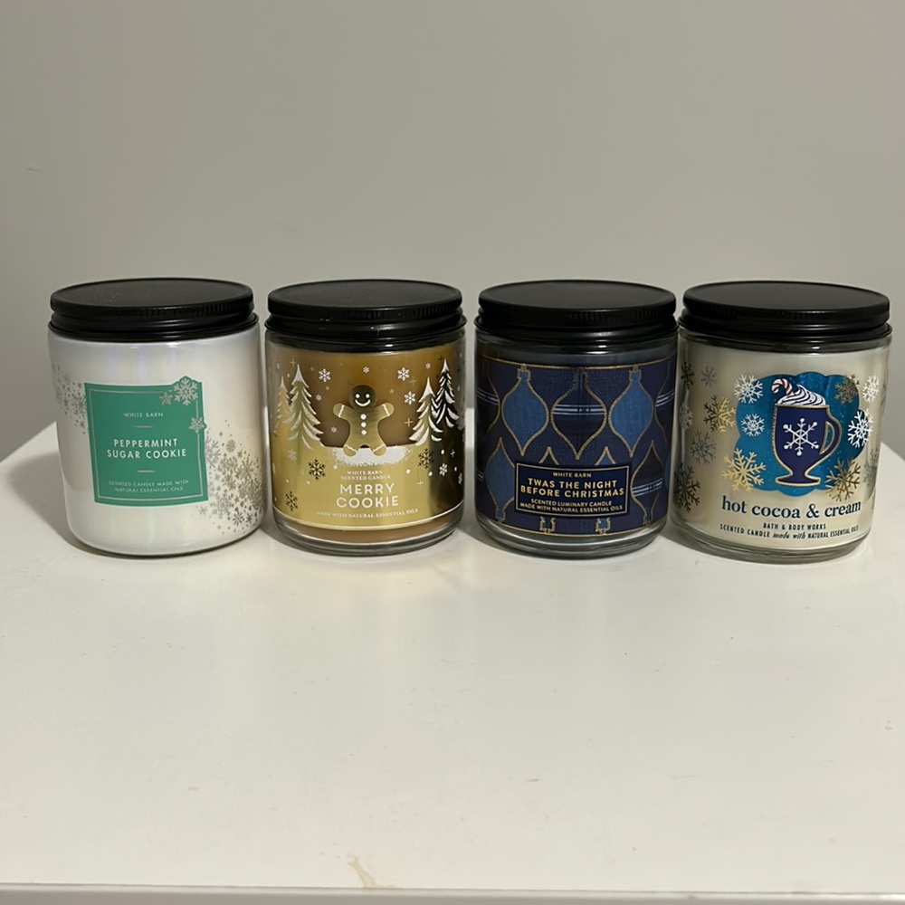 Single wick Bath & Body Works candles